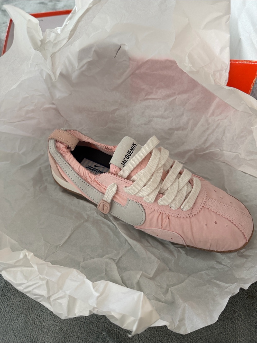 NWT Rare Jacquemus Pink & White Women's Moon Shoe 7.5 - Picture 13 of 13